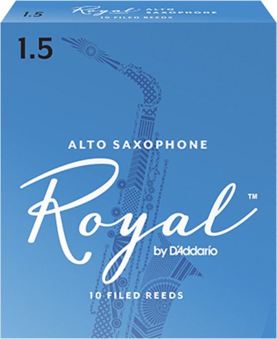 D'Addario Royal Alto Saxophone Reeds - 1.5 - 10 Pack