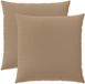 vidaXL Kussensloop 2 stuks Taupe 60 x 60 cm Polyester