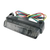 Achterlicht STR8 Achterlicht Black-Line MINI LED, incl. knipperfunctie, universeel, met CE-nummer