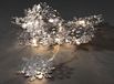 Konstsmide 3146-303 LED Lichtketting Sneeuwvlokken Zilver Warm Wit Batterij 10 Lampen