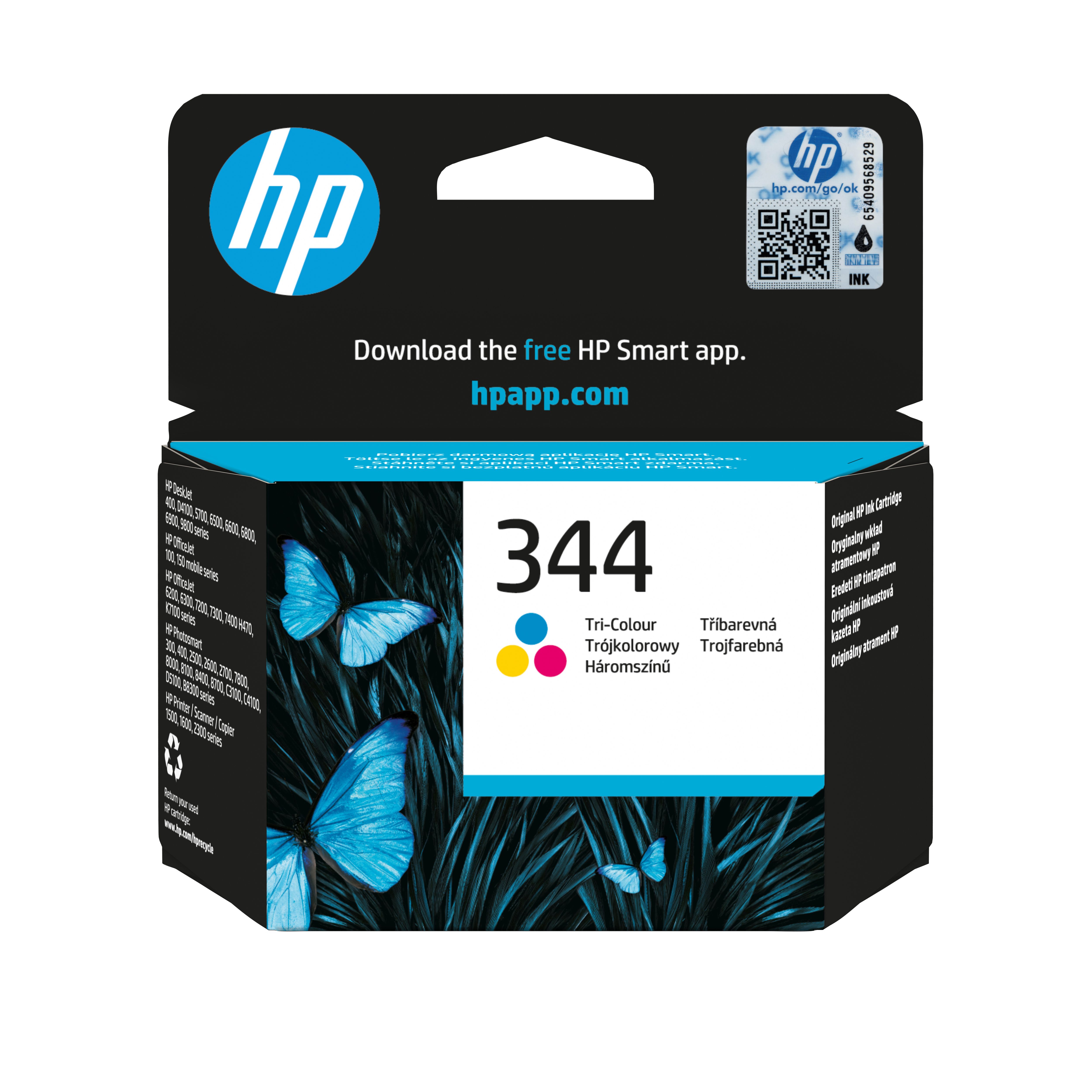HP 344 Originele Drie-kleuren Inktcartridge