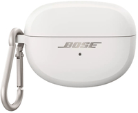 Bose Ultra Open Earbuds Charging Case - White Silicone Cover with Carabiner