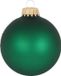 Kugel Schachtel mit 8 Christbaumkugeln 7 cm Matt Grün - goldene Krone