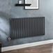Hudson Reed Vitality Radiateur design électrique horizontal – Anthracite – 63,5 x 118 cm - Thermostat connecté chromé - Câblé