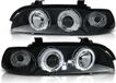 Viking Choice Koplampen dual halo rims BMW E39 09 95-06 03 ANGEL EYES ZWART