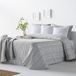 VIALMAN Lichte sprei Sofia 14 met strepenpatroon voor tweepersoonsbed 135 cm | Sprei Jaquard 135 | beige sprei 230 x 270 cm
