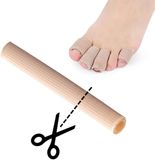 E-life Gel Teenbeschermer - Teenspreider - Teencorrector - Likdoorn en eelt bescherming - S - Beige