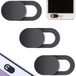 PARENCE. - Set van 3 Schuifbare Camera Covers/Privacy Filter - Universeel/Laptops/Tablets/Smartphones - Zwarte Cover