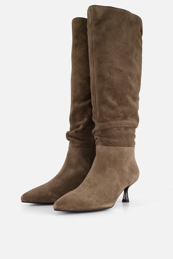 Linea Zeta Hoge laarzen taupe Suede - Maat 38