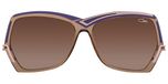 Cazal Lunettes de soleil unisexe acier papillon marron 58mm