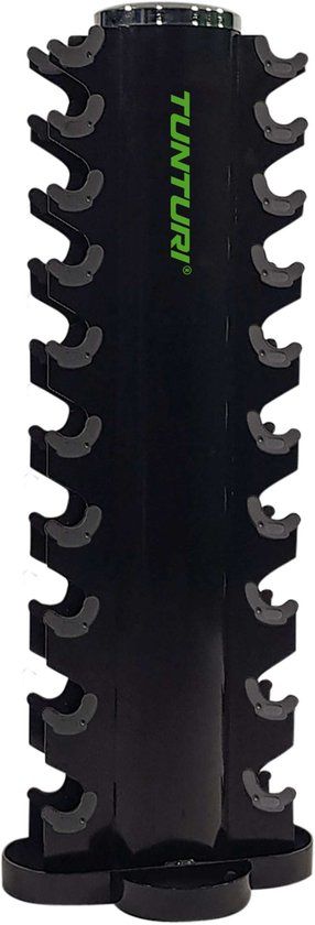 Tunturi Dumbbell Toren - Dumbbell rek - Halterrek - Zilver/Zwart