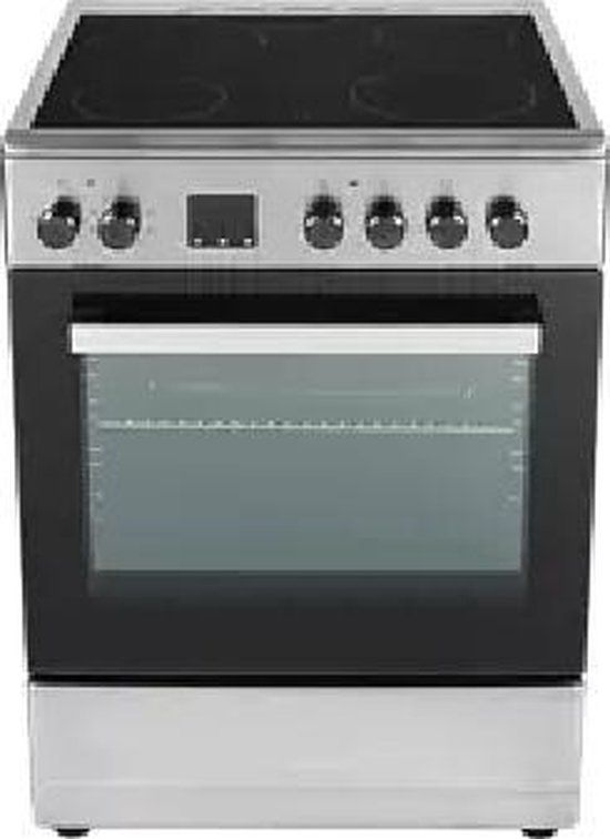 KOENIC KFC 22426 - Keramische kookplaat + Oven - 4 kookzones - Aluminium