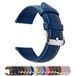 Fullmosa 20mm Horlogeband - Axus Serie - Donkerblauw - Lederen Vervangende Band