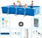 Intex Rectangular Frame Pool - 450 x 220 x 84 cm - Blue