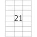 HERMA Premium - Papier - mat - permanent zelf-klevend - wit - 70 x 42.3 mm 4200 etiket(ten) (200 vel(len) x 21 gelamineerde etiketten