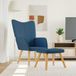 Maison Exclusive - Fauteuil relax avec repose-pieds, bleu, rembourré