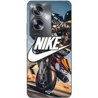 Oppo Etui Oppo A79 5G nike logo wit motorwiel Maniacase