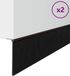 vidaXL - Zelfklevende Deurborstels - 2 stuks - Bruin - 100 cm - Aluminiumlegering