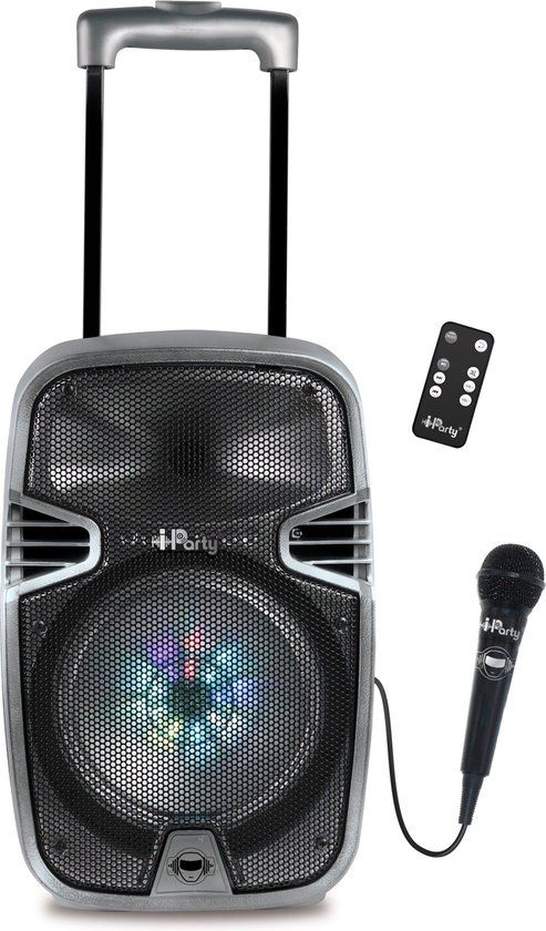 Lexibook K8250 Trolley Bluetooth Karaoke Audiosysteem 8'' met verlichting en microfoon