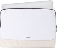 Coverzs Nylon & PU Leren Laptop Sleeve 13 inch Beige