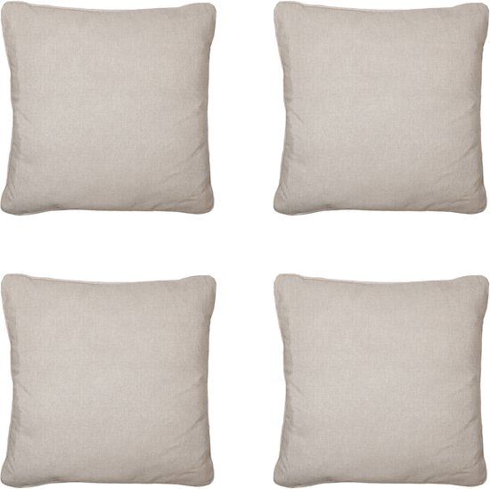 Madison - Sierkussen Panama - Beige - 45x45x10cm - Set van 4