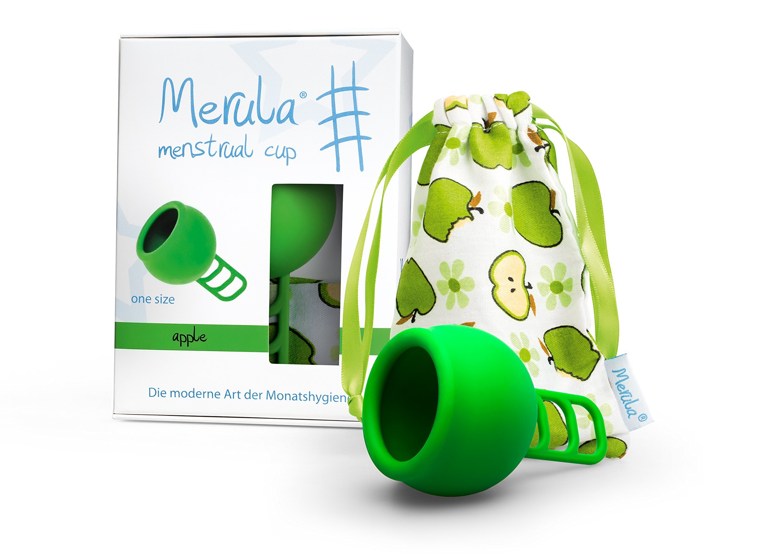 Merula Herbruikbare Menstruatiecup - appel groen