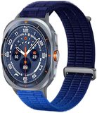 Strap-it Nylon 'Air' bandje geschikt voor Samsung Galaxy Watch Ultra 2 / Ultra - Gradient Blauw