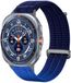 Strap-it Nylon 'Air' bandje geschikt voor Samsung Galaxy Watch Ultra 2 / Ultra - Gradient Blauw