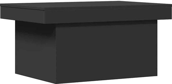 vidaXL Salontafel 80x55x40 cm bewerkt hout zwart