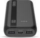 Cellularline Entry Powerbank 10000mAh - Dual 12W USB-A - USB-C Input - Zwart