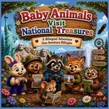 Baby Libri GmbH Baby Animals Bilingual Adventures- Baby Animals Visit National Treasures