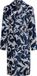 Pastunette Badjas Premium - Art Deco - Katoen/Viscose - Velour - Blauw - Maat L