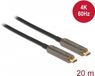 Delock 84122 USB-kabel USB 3.2 Gen 1 (3.1 Gen 1) 20 m USB C Zwart, Zilver