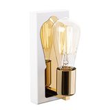 WELL HOME MOBILIARIO & DECORACIÓN Applique murale, fer, blanc, 9 x 10 x 21, douille 3 x E 27 max 40 W