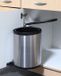 Spetebo Poubelle encastrable en acier inoxydable - 12L - Argent