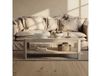Table basse TORONTO en bois de manguier 120x70x45 blanc huilé #305