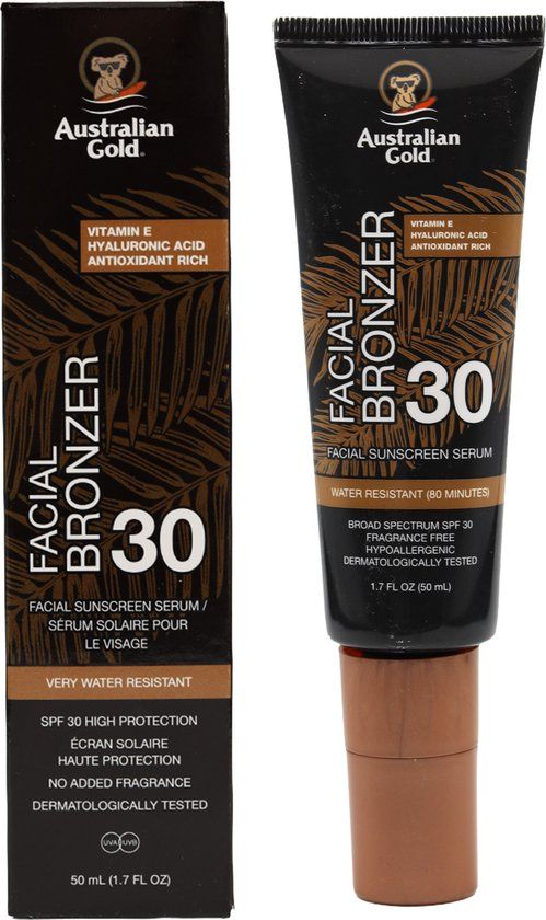 SPF Australian Gold SPF 30 Daily Facial Serum Bronzer - 50 ml