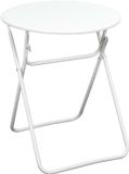 Home Deco Factory Bijzettafeltje Catane - metaal - wit - 47 x 42 cm