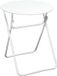 Home Deco Factory Bijzettafeltje Catane - metaal - wit - 47 x 42 cm