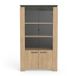 CaliCosy Vitrine, melamine, bruin, 98 x 42 x 174,5 cm