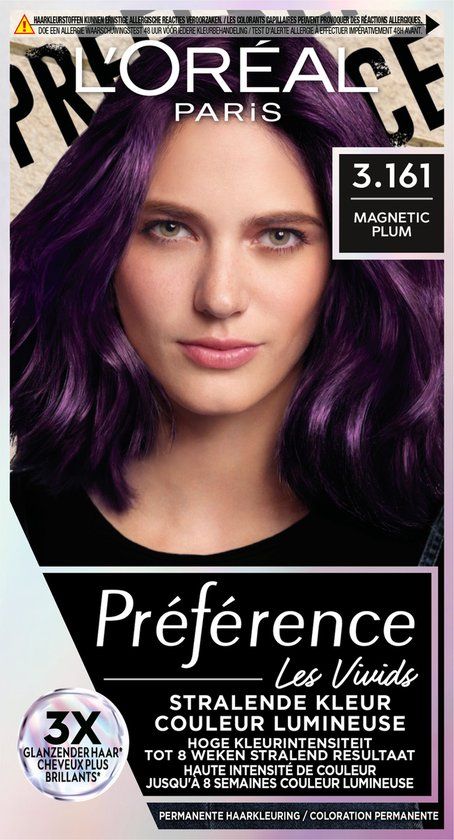 L'Oréal Paris Préférence Vivids 3.161 Magnetic Plum Pigalle Permanente Haarkleuring