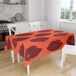 Bonamaison Tafelkleed, Anti-Mold, Sneldrogend, Waterdicht, 100% Polyester Tafellaken, Oranje Bordeaux, 140 x 160 Cm - Ontworpen en Vervaardigd in Turkije