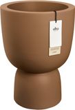 Elho Amber Coupe Round 41 - Bloempot voor Binnen & Buiten - 100% Gerecycled Plastic - Ø 41.3 x H 57.9 cm - Karamel