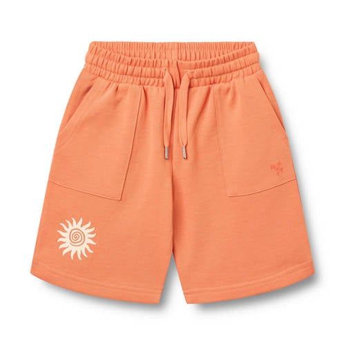 Wheat regular waist sweatshort oranje