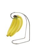 KitchenCraft Bananenhouder, 32,99 x 17,81 x 7,9 Centimeter, Chroom, Metaal - Zilver