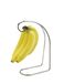 KitchenCraft Bananenhouder, 32,99 x 17,81 x 7,9 Centimeter, Chroom, Metaal - Zilver