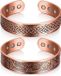 Allecto Plus – Bracelet magnétique en cuivre avec un design inspiré des arbres et des symboles celtiques – 3500 Gauss – Réglable – 9 aimants – Pour femmes et hommes – Disponible en 2 finitions