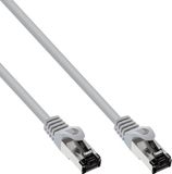 InLine® Patchkabel, S/FTP (PiMf), Cat.8.1, 2000MHz, halogeenvrij, grijs, 0,3m