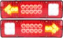 Stroom Commerce B.V. feux arrière LED, 12V, 2 pièces, haute luminosité, clignotant universel, pour remorques, camions, caravanes, bateaux, camping-cars