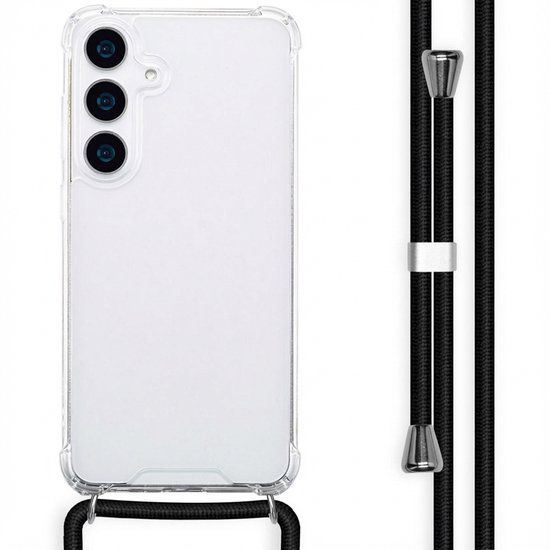 imoshion Hoesje - Geschikt voor Samsung Galaxy S25 Plus - Backcover met koord - Zwart